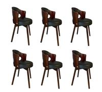 Modern Dining Chair Set with 360° Swivel Arms Faux Leather Cushions for Stylish Home Decor Ergonomic Design Comfortable Seating Perfect for Dining Rooms