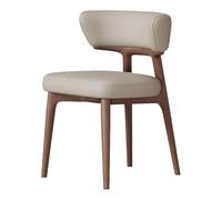 Modern Dining Chairs Set of 2, Upholstered Kitchen Chairs with Solid Wood Legs, Armless Desk Chairs for Dining Room and Office