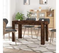 vidaXL Dining Table Kitchen Side Table Dinner Table Smoked Oak Engineered Wood