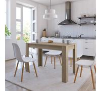 vidaXL Dining Table Sonoma Oak Engineered Wood Home Dinner Dining Room Table