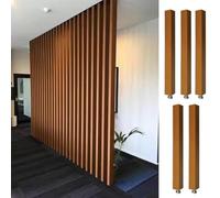 Modern DIY Room Divider - Stylish Square Wall Partition for Studio Apartments, Easy to Install & Remove, Floor-to-Ceiling Design, 5pcs, 100cm/39.4in Height