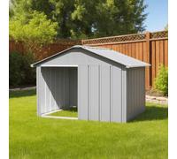 Modern Dog House Kennel Dog Crate Anthracite Galvanised Steel vidaXL