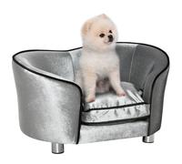 Modern Dog Sofa Couch Puppy Bed Kitten Lounge w/Storage Pocket Removable Cushion