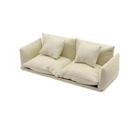 Modern Dollhouses Sofa Couch Decors 1/12 Scale Wooden Tiny Furniture For Room Accessories Compact Dollhouses Sofa Decors