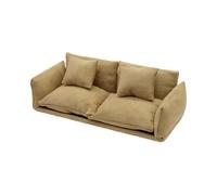 Modern Dollhouses Sofa Couch Decors 1/12 Scale Wooden Tiny Furniture For Room Accessories Compact Dollhouses Sofa Decors