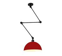 Modern Dome Shade Modern Pendant Light, Adjustable Swing Arm, Industrial Ceiling Hanging Lamp Fixture for Kitchen Island Dining Living Room Bar Counter Shop (