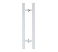 Modern Door Handles for Sliding Glass Doors, Double Sided Push Pull Entryway Handle, Round Bathroom Shower Bar