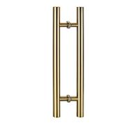 Modern Door Handles for Sliding Glass Doors, Double-Sided Push Pull Entryway Handle, Round Design for Bathroom Shower