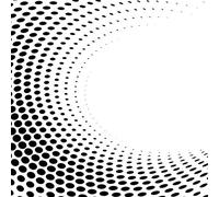 Modern DOTS Optical Illusion Reusable Stencil A3 A4 A5 Modern Wall Decor DIY / Dots5 (Mylar Reusable Stencil, A4 Size - 210 x 297 mm, 8.3 x 11.7 in)