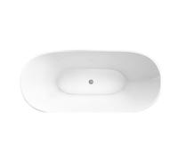 Modern Double Ended Bath, 1500 x 551 x 720mm, White