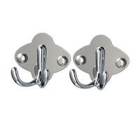 Modern Double Loop Hooks Rustproof Picture Hangers Stainless Steel Hanging Solution for Rental or Home Heavy Duty Wall Hooks