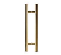 Modern Double-Sided Round Glass Door Handle, Durable Barn Door Push Bar for Outdoor Exit, Contemporary Swing Door Handle for Entrance, Stylish & Sturdy Design