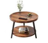Modern DoubleLayer Round Side Table for Sofa Living Room & BalconySimple Coffee Table Nightstand Tea Table for Hotels40cm Color A