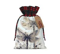 modern dragonfly Printed drawstring gift bags color-blocked drawstring gift bags suitable for birthdays candy party decorations