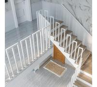 Modern dRailing Matte Black Square Iron Forged il Antislip IndoorGuard 95cm White Metal Fence for n & Loft