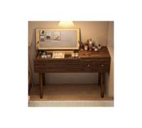 Modern Dressing Table Makeup Desk with Flip-Top Mirror, Space-Saving Vanity Set for Bedroom, Stylish and Functional