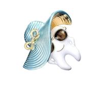 Modern Drip Effect Teeth Brooch Versatile Wear Resistant Ideal for Improving Coats or Gift Presentations Versatile Enamel Accessory Pin, one size, As described