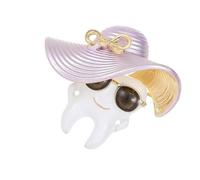 Modern Drip Effect Teeth Brooch Versatile Wear Resistant Ideal for Improving Coats or Gift Presentations Versatile Enamel Accessory Pin, one size, As described
