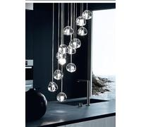 Modern Duplex Staise Light,Amen Cherry Crystal Glass Chaner,LED Single Head Creative And Personalized Meteor Shower Chaner