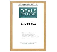 Modern Durable Picture Frame Poster Frames 48x33 Cm 12.99x18.89'' Shatter-proof Acrylic Front Easy Poster Mounting Art Display Frames MDF backboard Stylish Home Decor (oak)