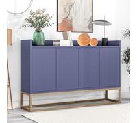 Modern e Buffet Credenza with 4 Doors - Stylish Dining Room Sideboard for Living Room, Kitchen, Hallway & Bedroom Storage Solutions