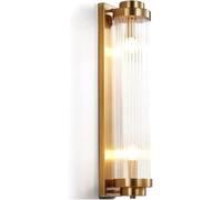 Modern E14/E12 Base Wall Lamp Crystal Stick European d Wall Sconce Long Wall Mount Light for Bedroom Stairs Living Room Sofa Background Bedside Reading Lamp