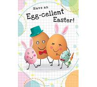 Modern Easter Card Open - 7 x 5 inches - Piccadilly Greetings