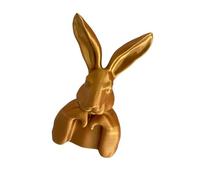 Modern Easter Rabbits Sculpture 3D Printed Animal Figurine Statue for Shelf Table Decoration Party Supplies Modern Sculpture Deck Simple Table Deck Holiday Shelf Decoration Smooth Face Statue