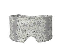 Modern Edelweiss Swiss Alpine Flowers, Full Eye Covers Light Blocking Eye Mask Sleep Eye and Ear Muffs