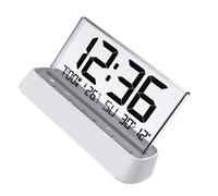 Modern Electronic Clock Hygrometer Large Screen Snooze Function, Low Battery Alert & Night View Design Temperature Humidity Monitor