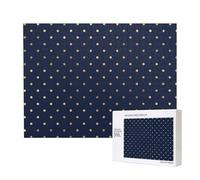 Modern Elegant Navy Blue Gold Polka Dots,500 Pieces Wooden Jigsaw Family Game Jigsaw Puzzles for Adults Teens Home Decor