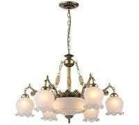 Modern elier Mid Century V-intage Glass Semi Flush Mount Pendant Light Antique Brass Finish Hanging Ceiling Fixtures,Hanging Lights