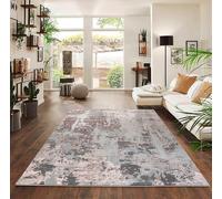 Modern Emperor Thick Area Rug for Bedroom, Living Room, Hallway Runner Smart Living Pink 120cm x 170cm