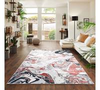 Modern Emperor Thick Area Rugs for Bedroom, Living Room, Hallway Runner Smart Living Pink 120cm x 170cm