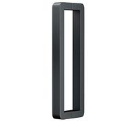 Modern Entry Door Handle Commercial Heavy Duty Sliding Glass Barn Door Handle, Modern Stainless Steel Entry Interior Exterior Door Pull Push Handle, Two Sided Mounted(Gray,92.5cm/36.4in)