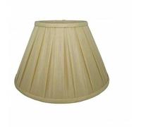 Modern ENYA Box Pleated Fabric Coolie Style Table Lamp & Ceiling Light Shade (16 Inches (40.6 cm), Cream)