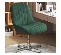 Modern Ergonomic Armless Computer Chair - High Back Swivel Office Desk Chair, Adjustable Height, Comfy Grey Wolf Size for Home & Bedroom Use