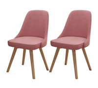 Modern Ergonomic Leather Dining Chairs 360° Swivel Padded Accent Chairs for Living Room Bedroom Office Stylish & Comfortable Set of 2