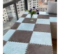 Modern EVA Foam Sound Insulation Rug Set (10 Pieces) - Soft Interlocking Carpet for Bedroom, Parlor & All Seasons, Washable, Low Pile, Easy to Clean, Comfortable & Seamless Splicing.
