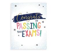 Modern Exam Congratulations Card - 8 x 6 inches - Regal Publishing