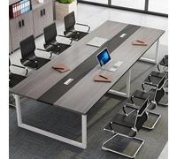 Modern Executive Desk - Sturdy Metal Frame, Versatile Computer & Vanity Table, Ideal for Office, Conference Room, or Bedroom - 240x100x74cm, Stylish & Functional