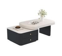 Modern Expandable Wooden Coffee Table Stylish Living Room Furniture with Elegant Design Multifunctional Table for Living Room & Garden