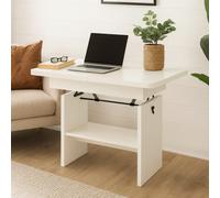 Modern Extendable Coffee Table Janek 116 -156 Cm Pvc Veneer Living Room Table Alpine White