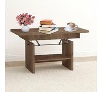 Modern Extendable Coffee Table Janek 116 -156 Cm Pvc Veneer Living Room Table Lefkas