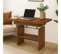 Modern Extendable Coffee Table Janek 116 -156 Cm Pvc Veneer Living Room Table Light Ash