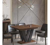 Modern Extendable Dining Table Lara 130 To 210 Cm Stirling Oak