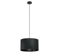 Modern Fabric Black Chandelier with 1 Light GL0445