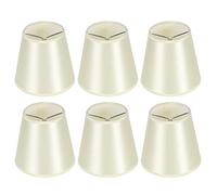 Modern Fabric Lampshade Wall Lamp Covers, 6Pcs Beige, E14 Bulb Interface, Durable Metal and Cloth - Soft Light Diffusion, Ideal for Bedroom and Study Room
