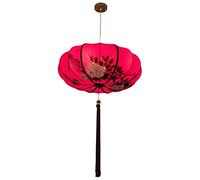 Modern Fabric Lantern Pendant Lights, Chinese Style Simple Fabric Lampshade, Ceiling Hanging Lamp Fixture for Bedroom Restaurant Porch Entryway Dining Room Hotel Living Room