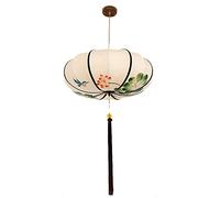 Modern Fabric Lantern Pendant Lights, Chinese Style Simple Fabric Lampshade, Ceiling Hanging Lamp Fixture for Bedroom Restaurant Porch Entryway Dining Room Hotel Living Room